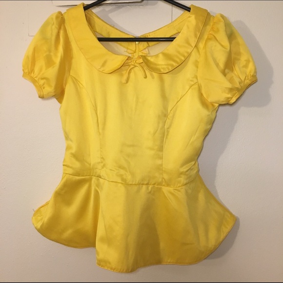 Beauty&TheBeast Yellow Foxy Fairytale Top Blouse