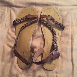 Braided sandals