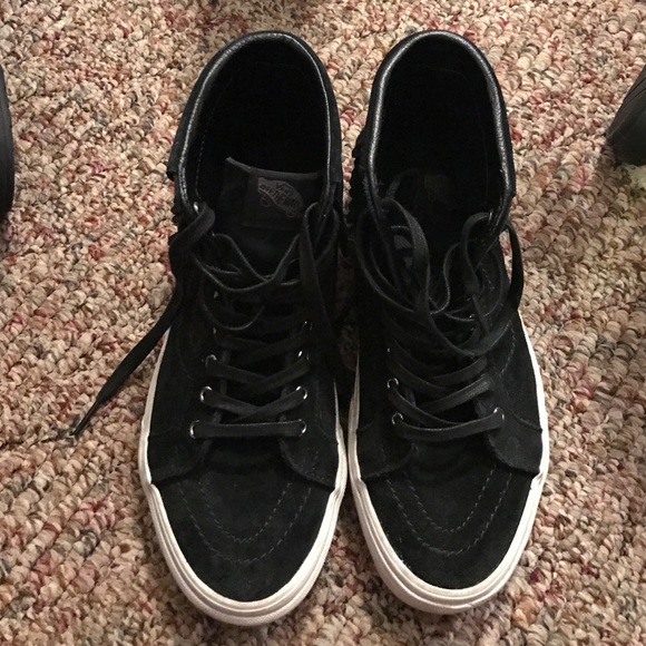 Black vans moccasins