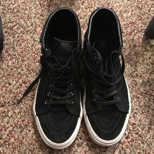 Black vans moccasins