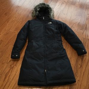 North face parka size S/P in black