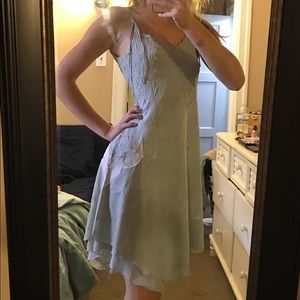 Free people boho cascade dress.