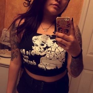 Handmade misfits halter top