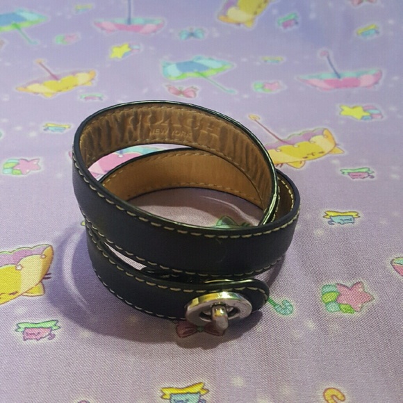Leather Coach Bracelet