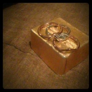 Fossil 3 piece ring size 7