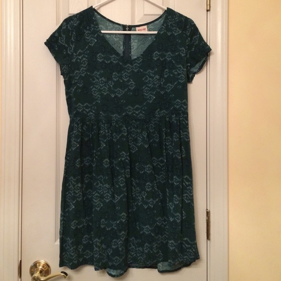 Green babydoll dress