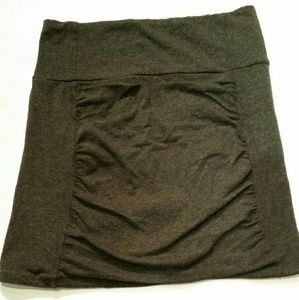 Free People Body Con Rouched Panel Skirt