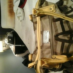 Beautiful tan and yellow Nine West handbag