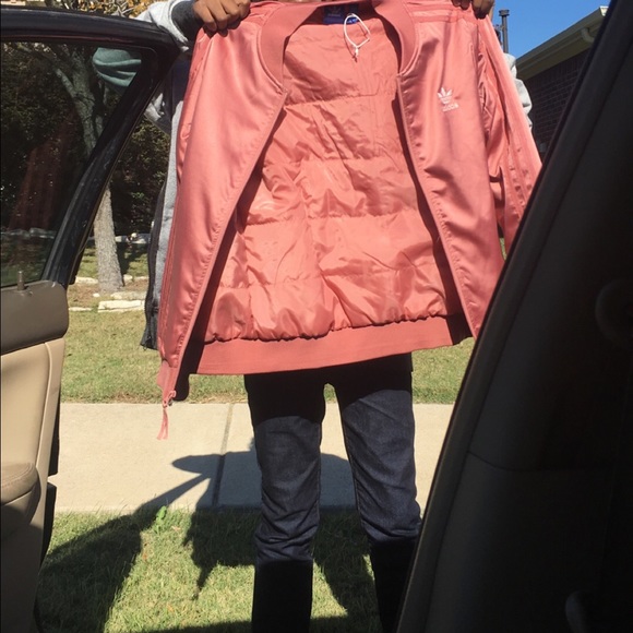 Adidas original satin pink bomber/ track jacket - Picture 3 of 3