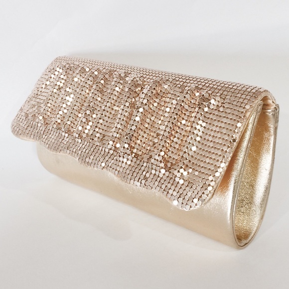 Handbags - NWOT Gold Glittering Evening Clutch
