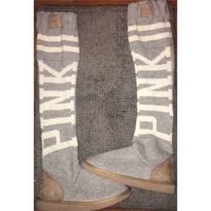 VS/Pink sock boots