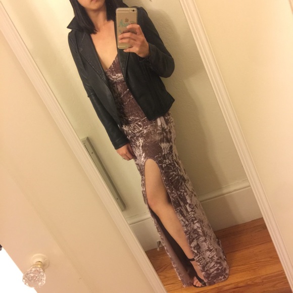 Last one! Velvet Cami Slip Dress - Picture 2 of 4