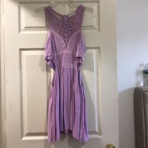 Lavender cut-out dress