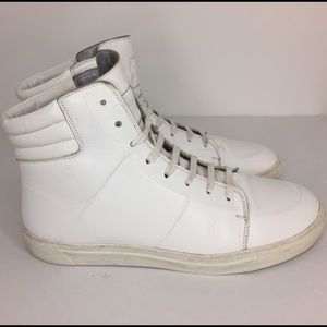 Marc Jacobs White Leather High Tops - size 11