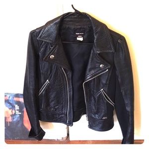 Leather motorcycle jacket MISS SIXTY!!! Sz XS