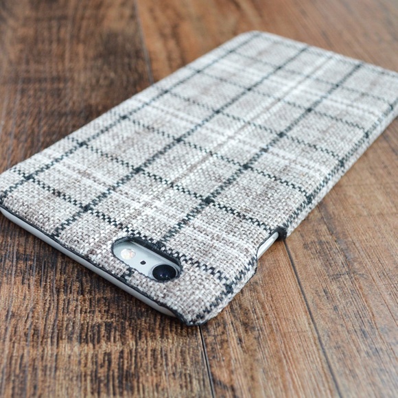 Fabric covered case for iPhone 6/6s and 6/6s Plus