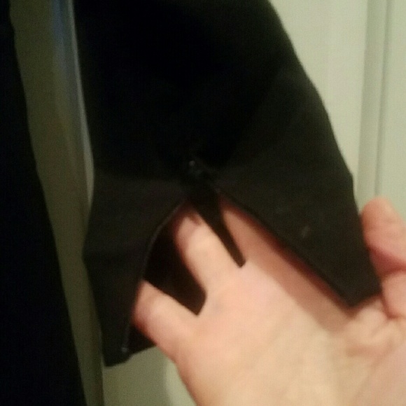 VINTAGE 80'S  GIVENCY BLACK FAUX WRAP DRESS - Picture 3 of 4