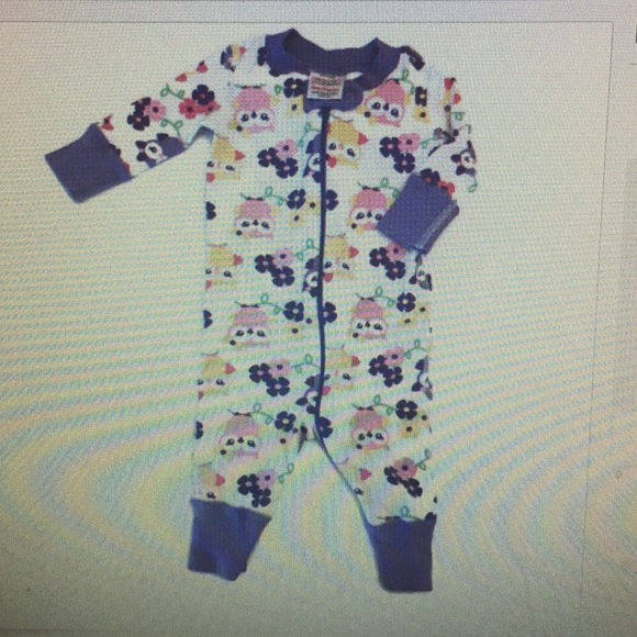 EUC Hanna Anderson Baby Pajamas 50 cm 0-6 mo