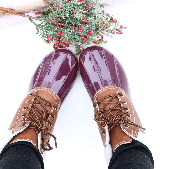 Wine Duck Boots - Picture 2 of 4