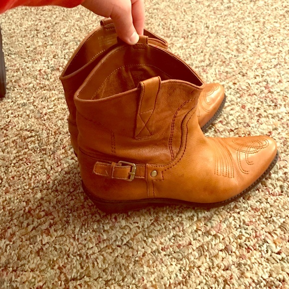 Franco Sarto ankle cowboy boots 8.5