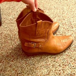 Franco Sarto ankle cowboy boots 8.5