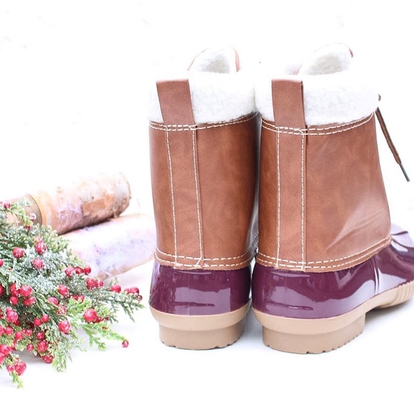 Wine Duck Snow Boots - Picture 3 of 4