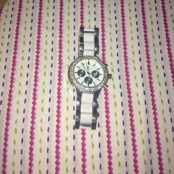 White & Silver watch