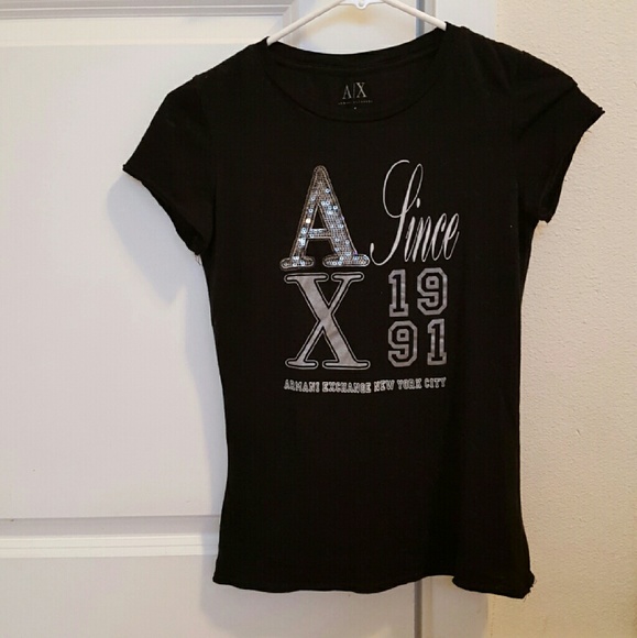 A | X Armani Exchange New York Black T-Shirt Small