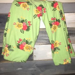 LuLaRoe Floral Print Leggings