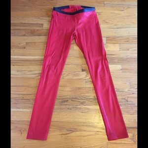 Helmet Lang Skinny Coated Jeggings.