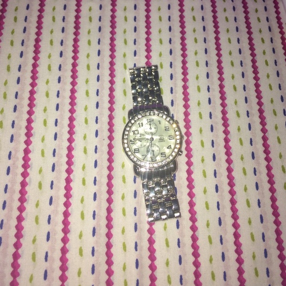 silver watch