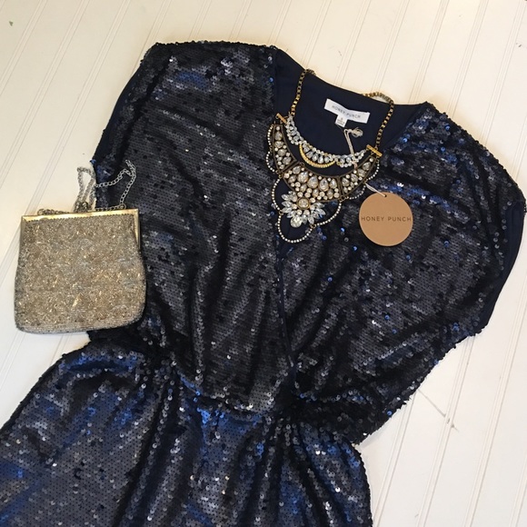 Honey Punch Pants - ❗️SALE❗️NWT Sexy Sequin Romper