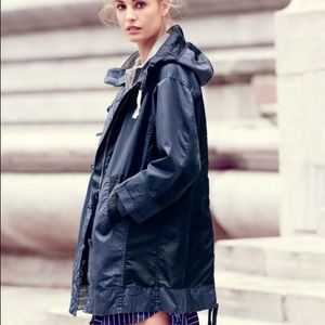 J.crew Resin-Coated Cotton Twill Jacket