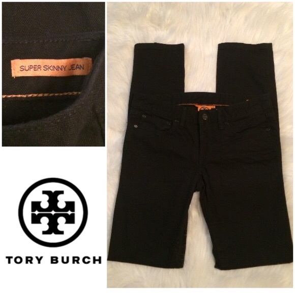 Tory Burch super skinny black denim