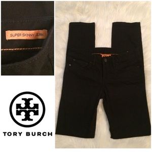 Tory Burch super skinny black denim