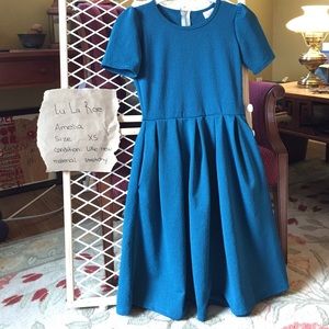 Lu La Roe Amelia teal dress XS