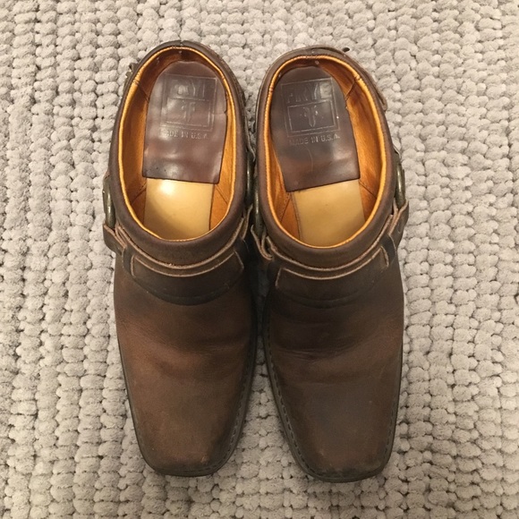 SOLD Frye Harness mule chestnut - Picture 2 of 4