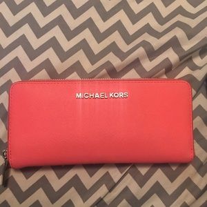 Coral Michael Kors Wallet