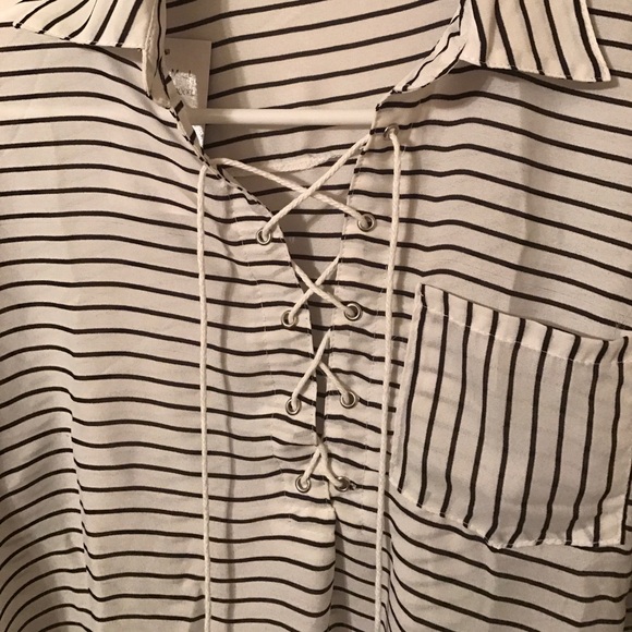 Striped Shirt Dress - Picture 5 of 5