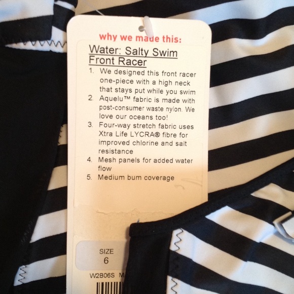 NWT Salty Swim Front Racer by Lululemon - Picture 4 of 4