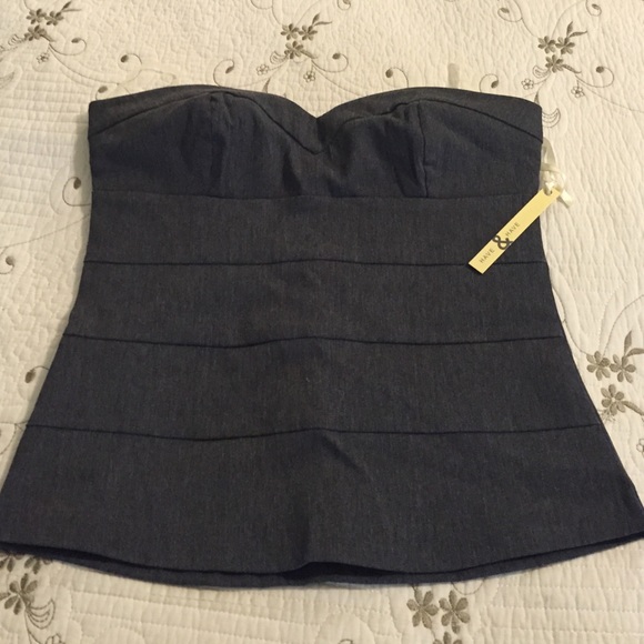 strapless heart shaped top NWT