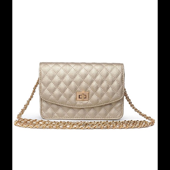 Urban Expressions Sheena Bag Light Gold NWT