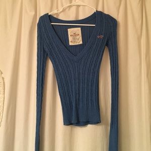 Blue Hollister sweater