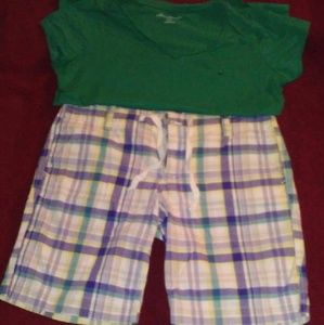 Eddie Bauer summer shorts & tee