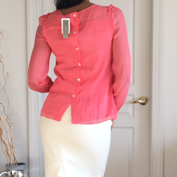 J. Crew silk button back blouse - Picture 2 of 4