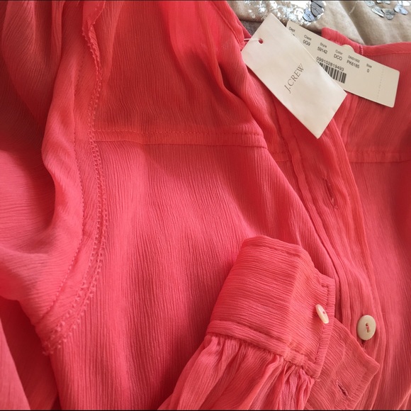 J. Crew silk button back blouse - Picture 4 of 4
