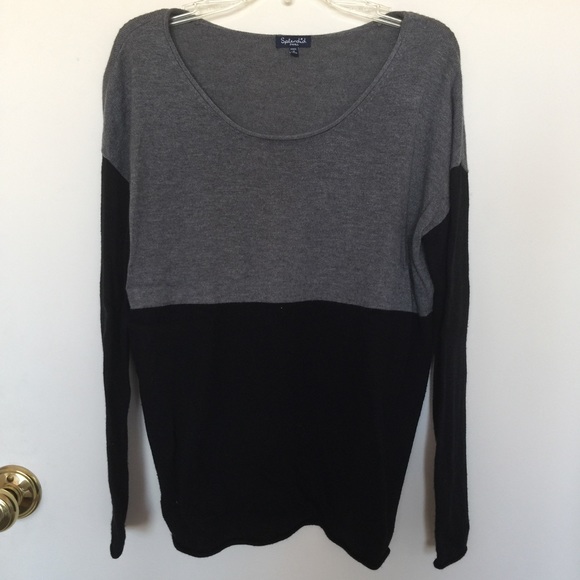 Splendid light Knit colorblock sweater - Picture 1 of 2