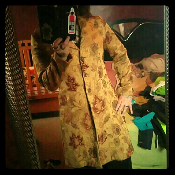 Tapestry coat boho