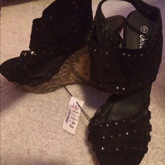 Black strap high heels from Dots new with  tag