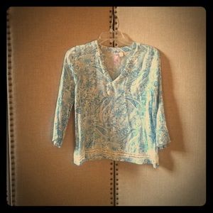 Lightweight Baby Blue Paisley Shirt